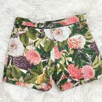 Elevenses Anthropologie Floral Garden Cotton Shorts Photo 0