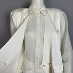 Vintage Dress Wedding Blazer Androgynous Cream White Reception Non Photo 12