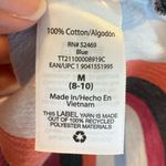 Time & Tru Gauzy Cotton Striped Shirt Women’s Medium Oversized Casual Relaxed Photo 7