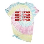 Alphia Girl Power Tie Dye Short Sleeve Tee Size Small NWT Photo 0