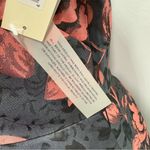 Eliza J Dark Gray and Rose Floral High Low Sleeveless Whimsigoth Formal Dress by  Photo 11