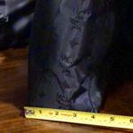 MCM  Black and Gold Monogram Shoulder Bag with Top Zipper Closure Made In Germany Photo 7