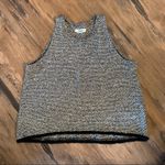Madewell  Tweed Crop tank top •XS• Black White Photo 8