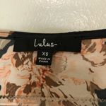 Lulus Prairie Daydream Washed Navy Blue Floral Print Romper Long Sleeves XS Photo 2