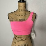 Good American Bright Pink Size 3/4 L/XL Always Fits Shoulder Bikini Top Barbie Photo 1