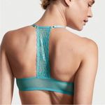 Victoria's Secret Victoria’s Secret Sexy Tee Lace Push-Up T-Back Bra front clasp 32C teal blue Photo 1
