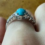 Sleeping Beauty Turquoise Sterling Silver Ring Size 9 Photo 1