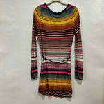 LA Made AMade Colorful Striped Long Sleeve Dress Womens Size S Photo 7