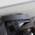 Tom Ford  Black Strappy Leather Toe Ring Metallic Tan Block Heel Sandals Photo 10