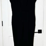 Karen Millen Tapered Leg Jumpsuit Lace Panel Sleeves Black Size US 8/UK 12 Photo 0