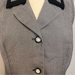 True Vintage Miss Dorby Houndstooth Vest Size 8 Black Photo 2