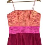 NWT Marisa Baratelli Evening Gown Womens 10 Pink Ruched Formal Event Black Tie Photo 1