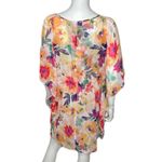 Calvin Klein Women's Floral Print V-Neck Hi-Low Hem Swimsuit Coverup sz S/M Photo 2