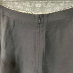 Anthropologie Odille  Black Ruffle Front Straight Skirt - Size 8 - Pink Lining Photo 5