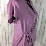 H.I.P. Wrap Top Short Sleeve Shirt Blouse Tee Purple Photo 1