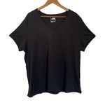 The North Face Womens Black V Neck T-Shirt Plus Size 3X Casual Top Photo 0