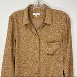 Equipment  Mustard Leema Floral Print Buttondown Shirt in Ocre Multi Small Photo 2