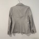 BCBGMAXAZRIA  Cream Faux Leather Blazer S Photo 5