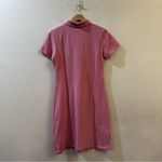 Stefanel Women's Pink Cap Sleeve Polo Mini Tennis Dress Size Large Photo 5