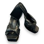 Circus by Sam Edelman Circus NY by Sam Edelman Sandals Black Twisted Front Block Heel Open Toe Sz 5.5 Photo 5