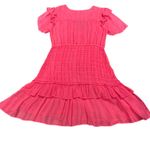 Love Shack Fancy  Rena Ruffle Mini Dress Smocked Waist V-Neck Party Cocktail Med‎ Photo 3