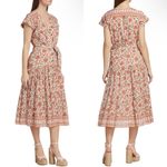 Veronica Beard NWT  Lexington Midi Floral Dress Off-White MulticolotSize 2 Photo 4