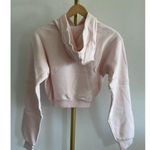 SKIMS Cotton Fleece Shrunken Pullover Hoodie in Barely Pink, Size Small Photo 8