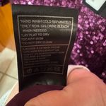 Steve Madden  Women's Marcella Sequin Sexy T-Shirt Mini Dress Sz XL NWT Aubergine Photo 8