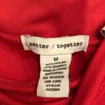 Better Together Womens Bike Shorts Medium Pink Drawstring Pull On Flat Fronts Photo 8