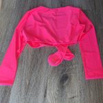 Dolls Kill Hot Pink Wrap Crop Top Size Medium Photo 11