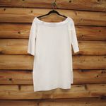 Massimo Dutti Off White Ivory Off the Shoulder  Knit Tunic Top NO BELT Photo 4