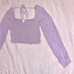 NWOT Rock N’ Rags Lavender Long Sleeve Blouse Top size Small Purple Photo 2
