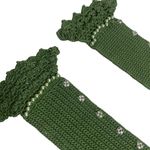 Handmade Dark Green crochet Handle Cover for Handbags Photo 5