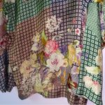 Johnny Was  Size S Silk Blouse Top Cathron Mingle Shirt Button Collar Photo 9