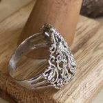 Plumeria Sterling Silver Ring Sizes 8,9,11 boho Photo 5