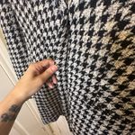 ZARA  Black White Houndstooth Coat Blazer Dress XS Tailored Mini Jacket Dress Photo 7