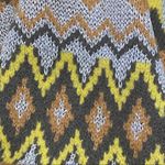 Andrew Marc  NY Mustard Lurex Geometric Sweater Photo 5