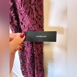 Lulus New! Lulu’s ‘Love Poem’ Burgundy Lace Halter Mini Dress Women’s Size Small Photo 14