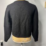 Vintage ALPS 100% Wool Cardigan Sweater Black Metal Buttons Size Large Photo 2