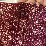 Lucky Brand Dark Red Print Mini Skirt Size Large Photo 2