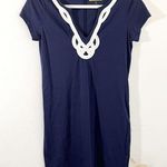 Lilly Pulitzer Dress True Navy Blue Brewster T-Shirt Dress Sz S GUC Photo 2