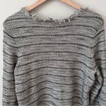 Chico's Chico’s Fringe Lace Wool Blend Cardigan Jacket Size 2 L Black & White Office Photo 9