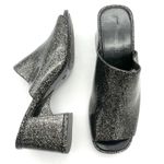 Jeffrey Campbell  Petra Block Heel Jelly Slide Black Glitter Sandal Womens Size 7 Photo 12