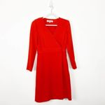 Diane Von Furstenberg Diane von Furstenburg Orange Tailored Wrap Dress Photo 28