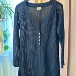 Boca Raton resort club cover up Sz XL Mesh Navy Blue Photo 0