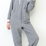 Roots NWT Cabin Grey Hooded Onesie w/ Buffalo Check Plaid Size Medium Photo 0