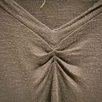 Young Fabulous and Broke  Black Gathered Front V-Neck Short Sleeve T-Shirt Size S Photo 7