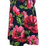 Lane Bryant Black & Red Floral Pleated Sun Dress Photo 7