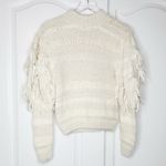Ulla Johnson Delma Fringe Pullover Sweater Cream Ivory Tassel Knit Size P / XS Photo 5