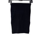 AEXAE Technical Knit Bandeau Tube Top in Black Small New Womens Strapless Tank Photo 3